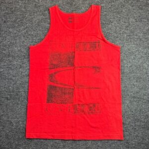 O'Neill Tank Top Mens Medium Red Graphic Logo Sleeveless Cotton Shirt
